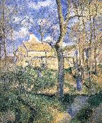 Camille Pissarro Pang Schwarz road map oil